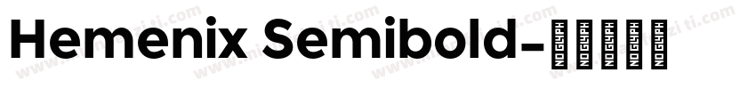 Hemenix Semibold字体转换